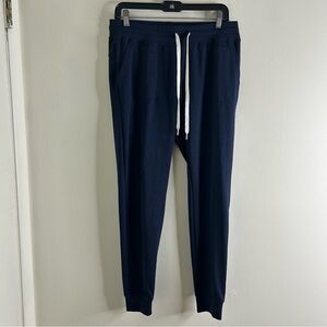 Zyia Active Women’s Joggers Navy Blue Space Dye Athletic Pants Logo Large